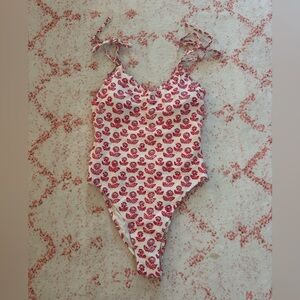 Roller Rabbit Red and White One Piece Swimsuit